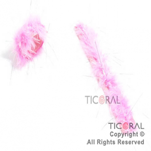 PULSERA HS1962 CON PLUMAS ROSA x 1